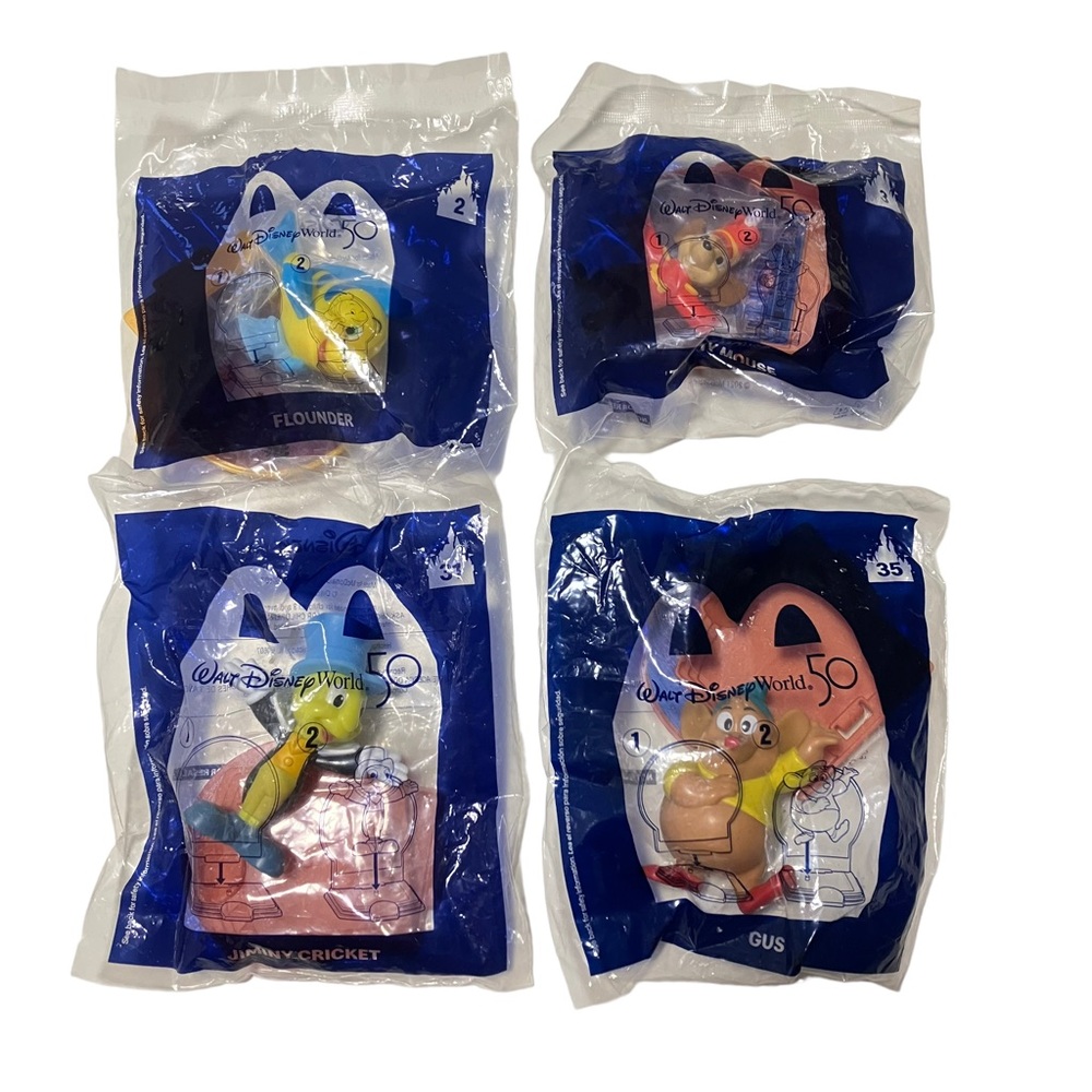 McDonald's Walt Disney World 50th Anniversary Toys Lot of 4